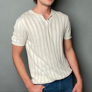 White knit shirt. Zara